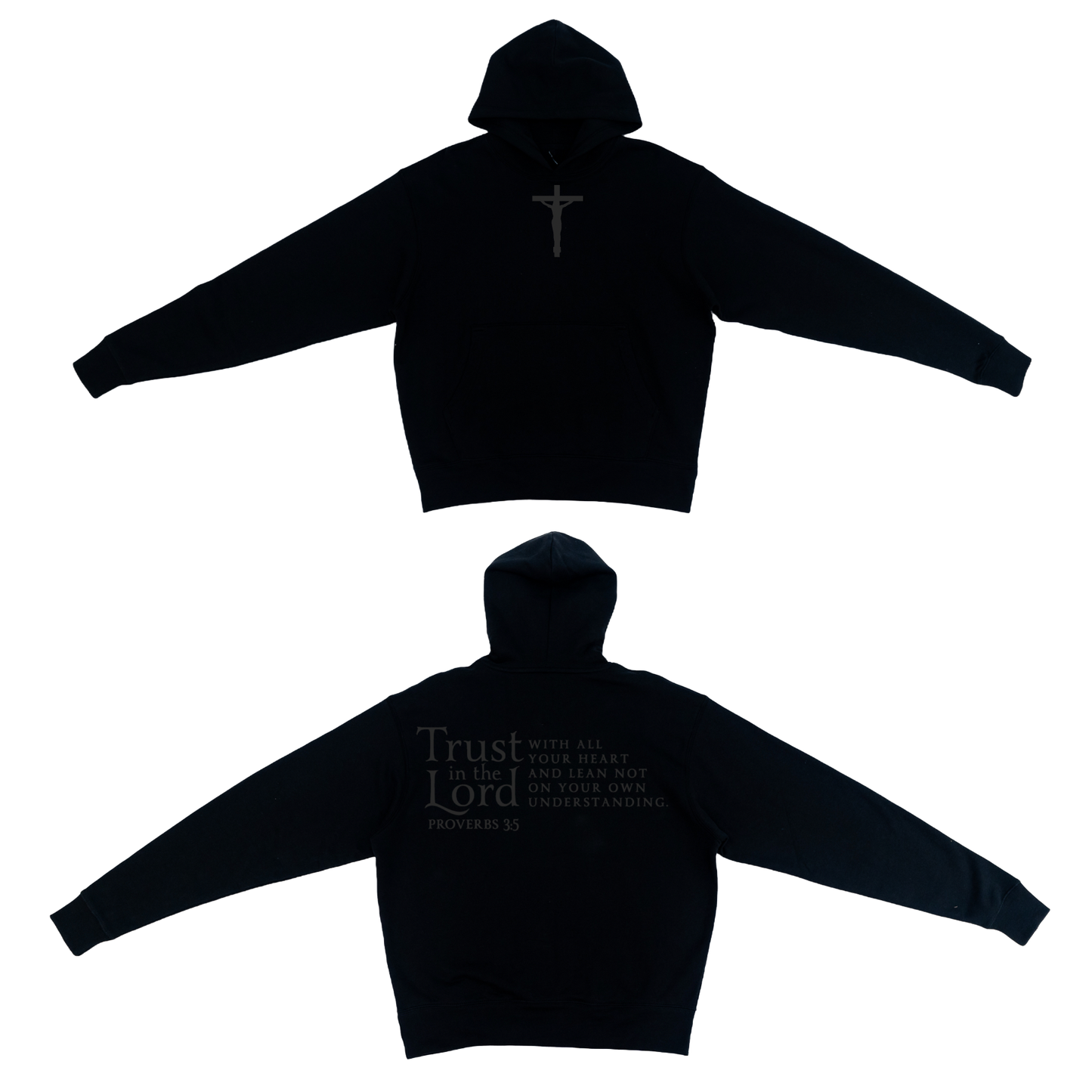 Youth Proverbs 3:5 Hoodie (Black)