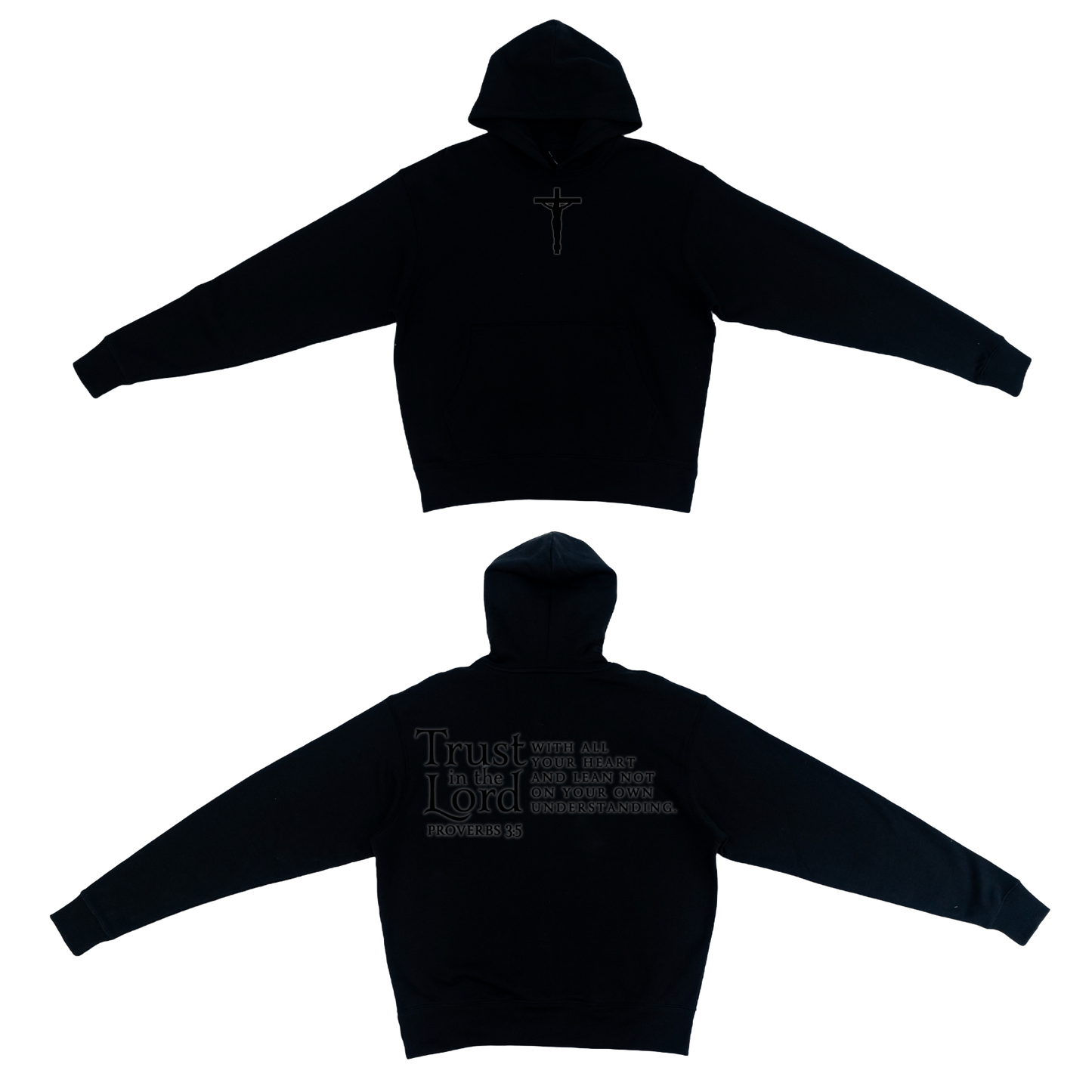 Youth Proverbs 3:5 Hoodie (Black)