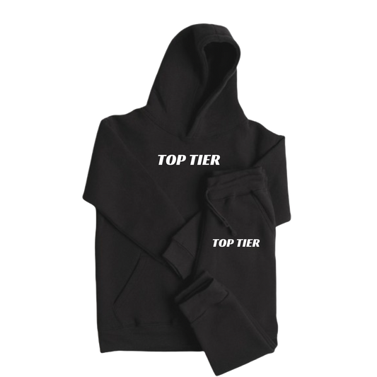 Youth Top Tier Sweatsuit (Black)