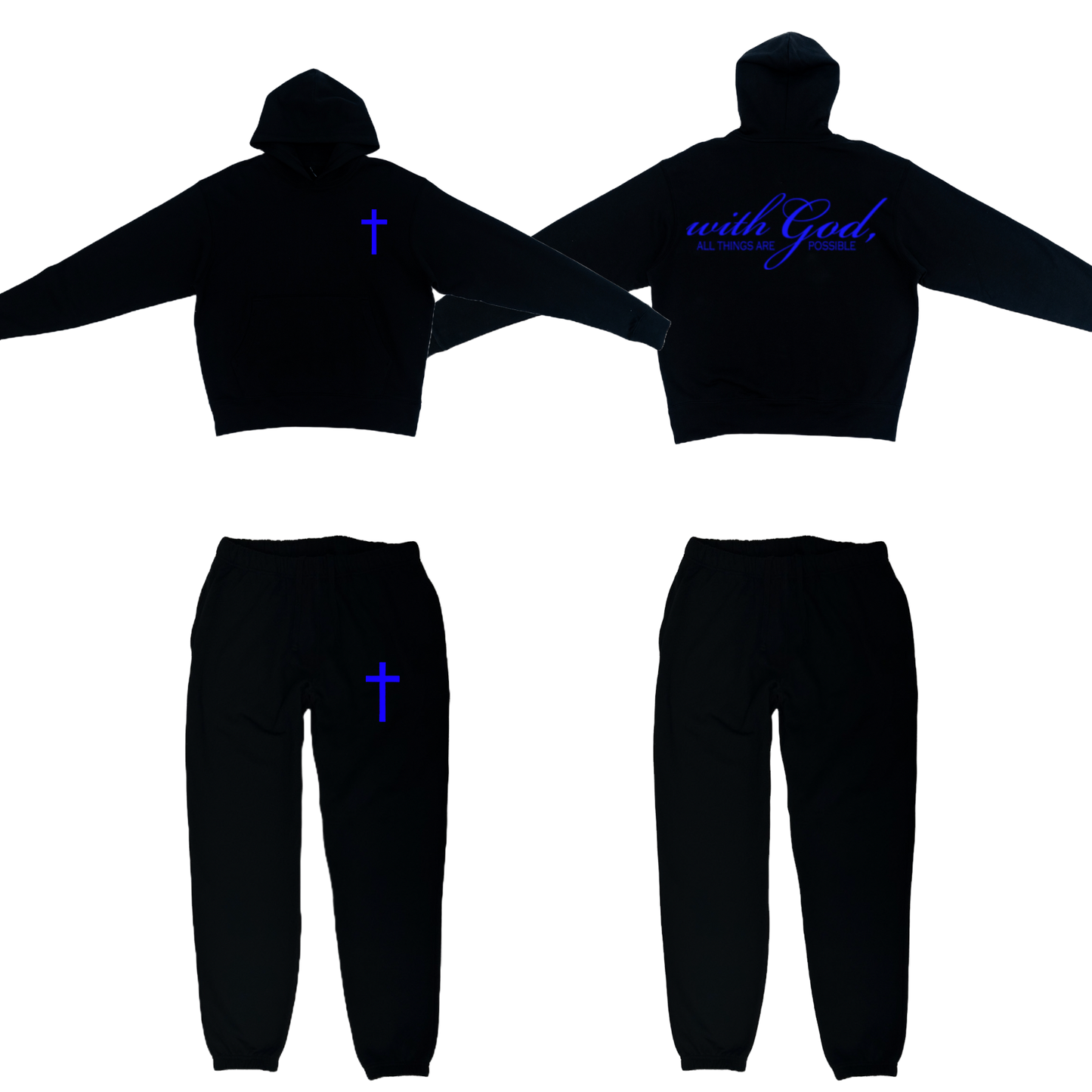 Matthew 19:26 Black Sweatsuit