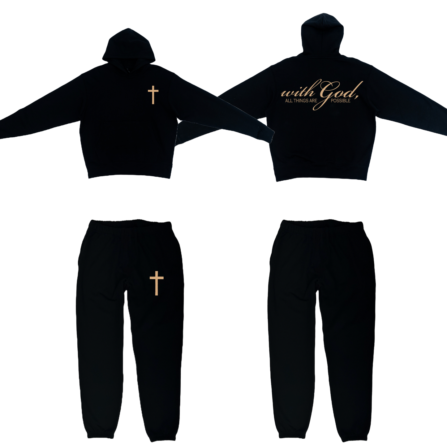 Matthew 19:26 Black Sweatsuit