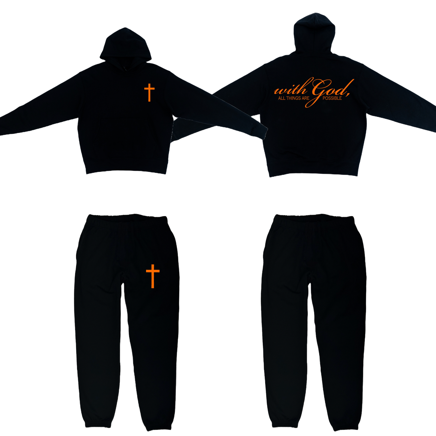 Matthew 19:26 Black Sweatsuit