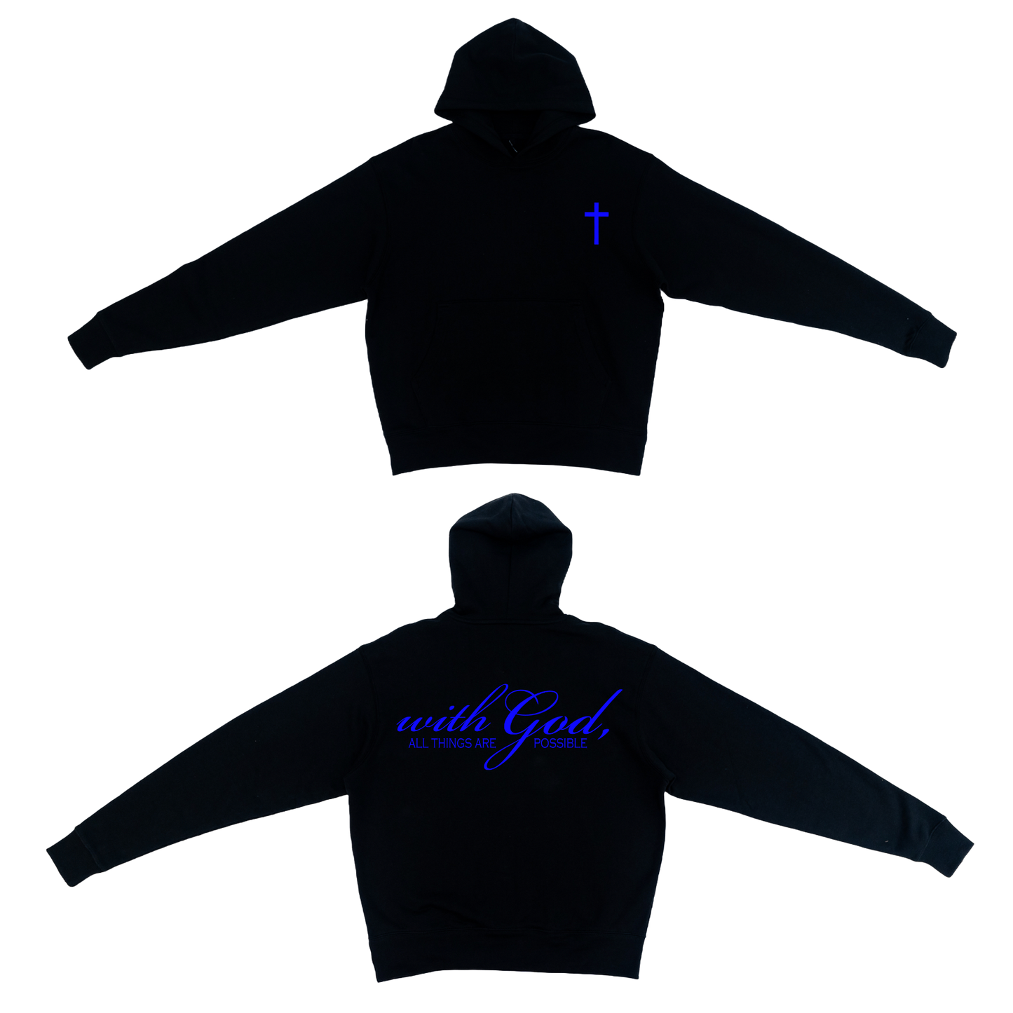 Matthew 19:26 Heavyweight Hoodie (Black)