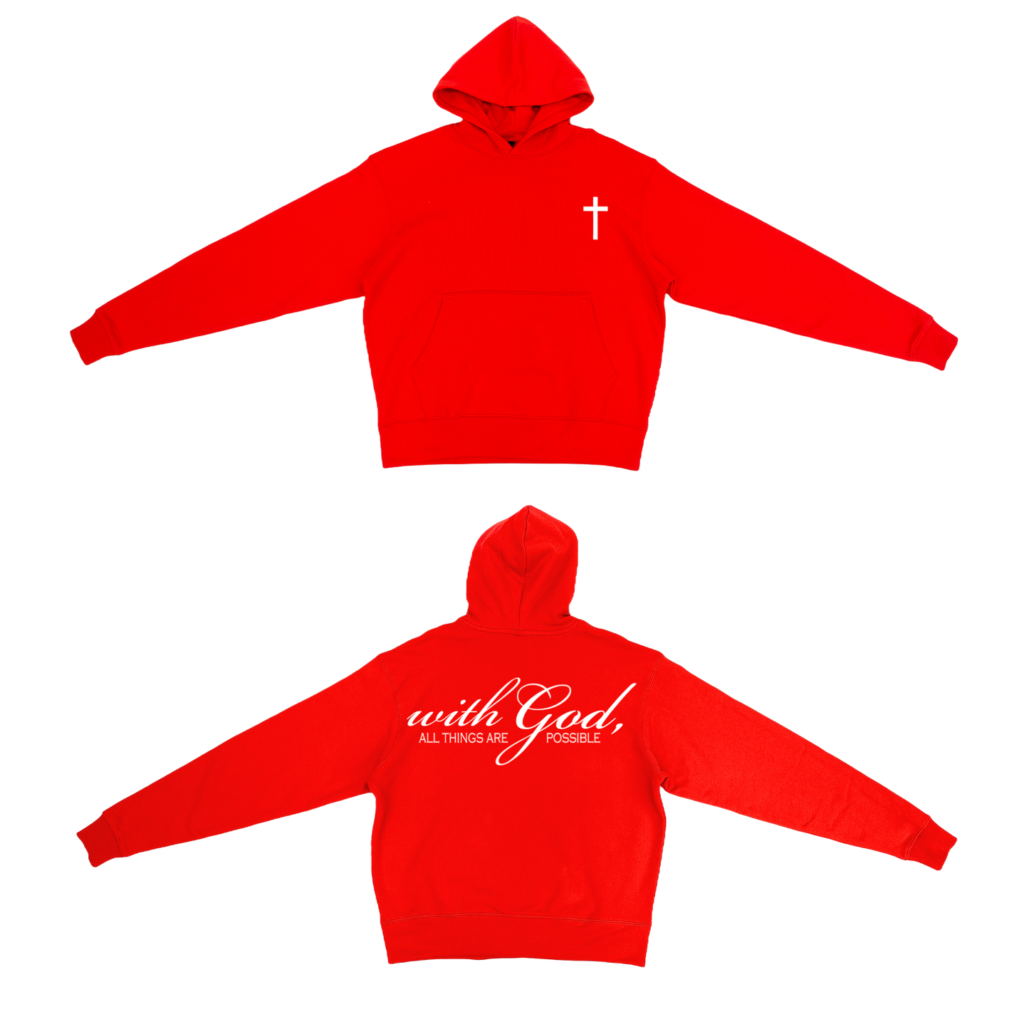 Matthew 19:26 Heavyweight Hoodie (Color)