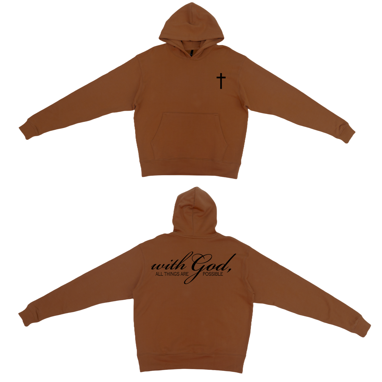 Matthew 19:26 Heavyweight Hoodie (Color)