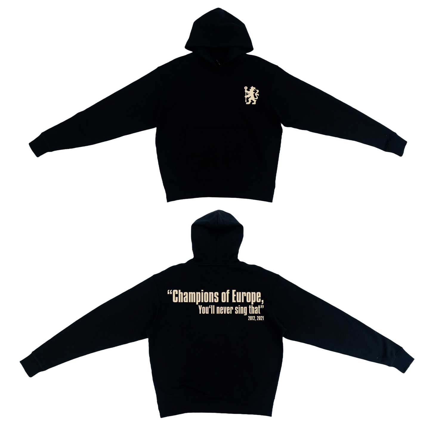 Youth Chelsea Champions of Europe Hoodie (Black)