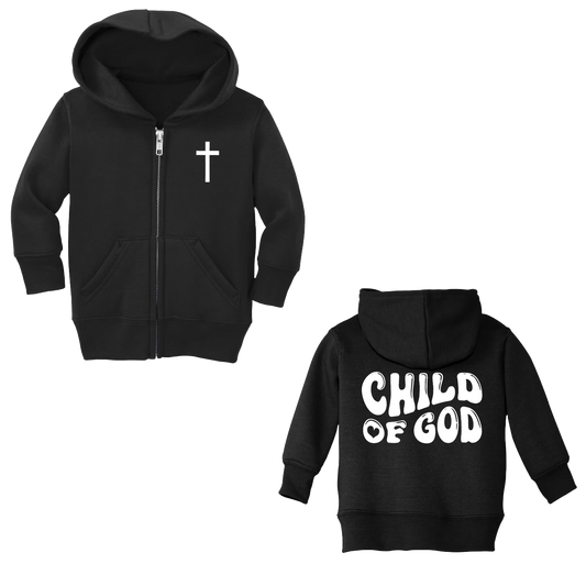 Infant Child of God Zip-Up Hoodie (Black)