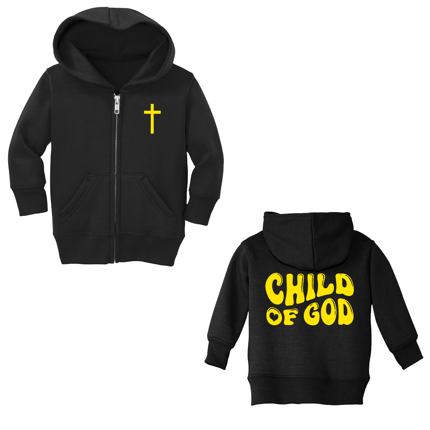 Infant Child of God Zip-Up Hoodie (Black)