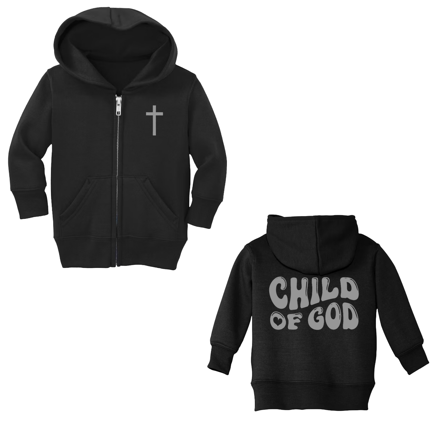 Infant Child of God Zip-Up Hoodie (Black)