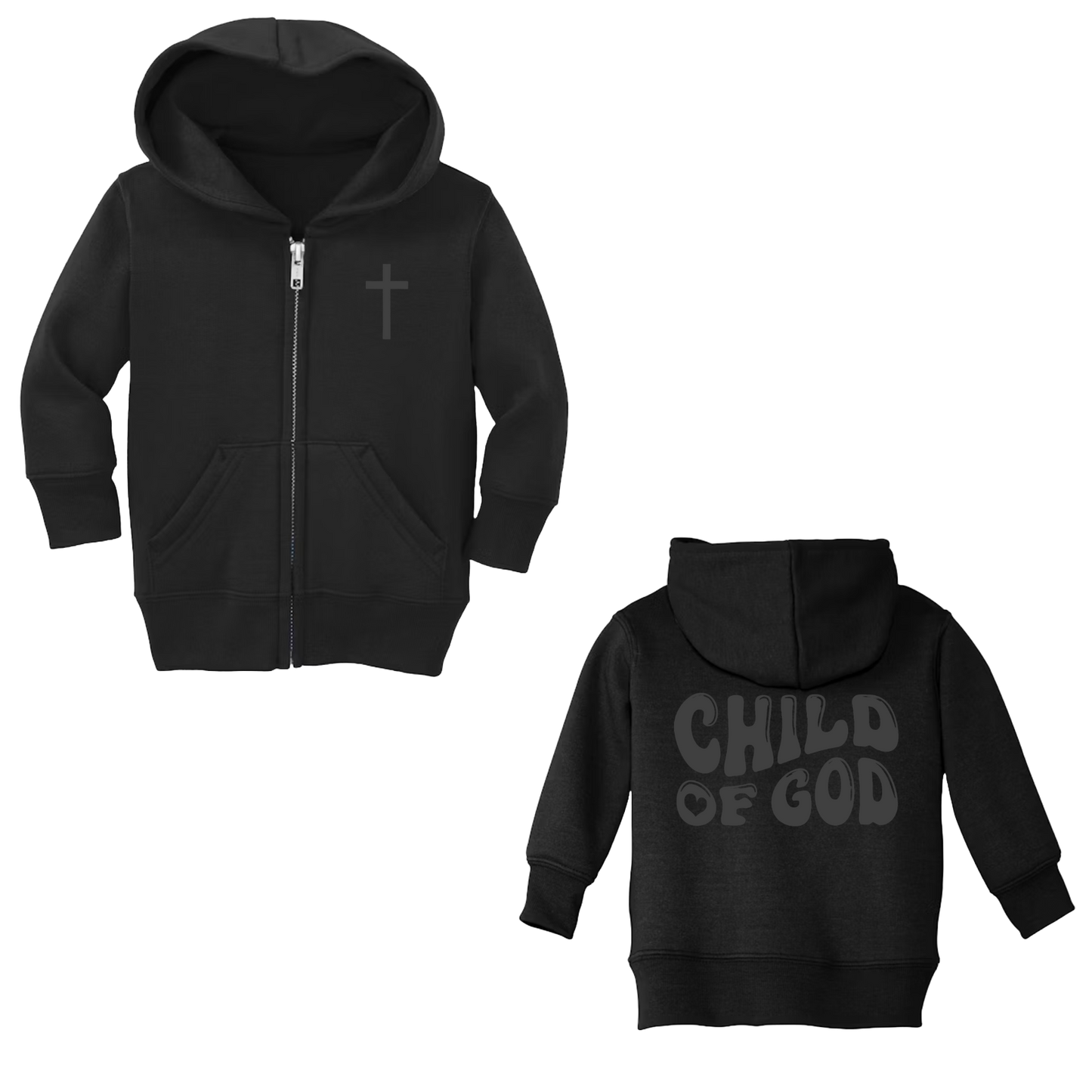 Infant Child of God Zip-Up Hoodie (Black)