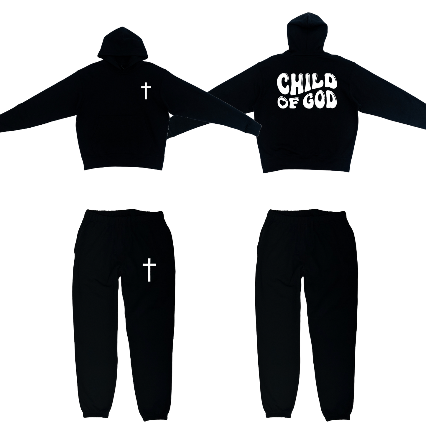 Child of God Black Sweatsuit