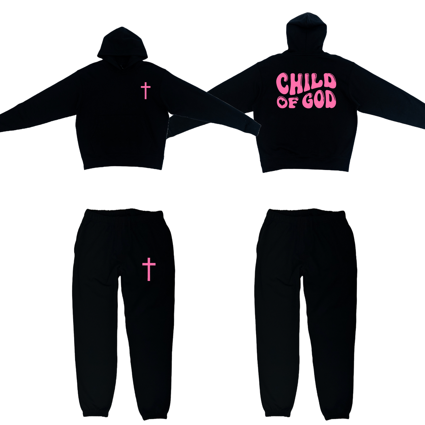 Child of God Black Sweatsuit