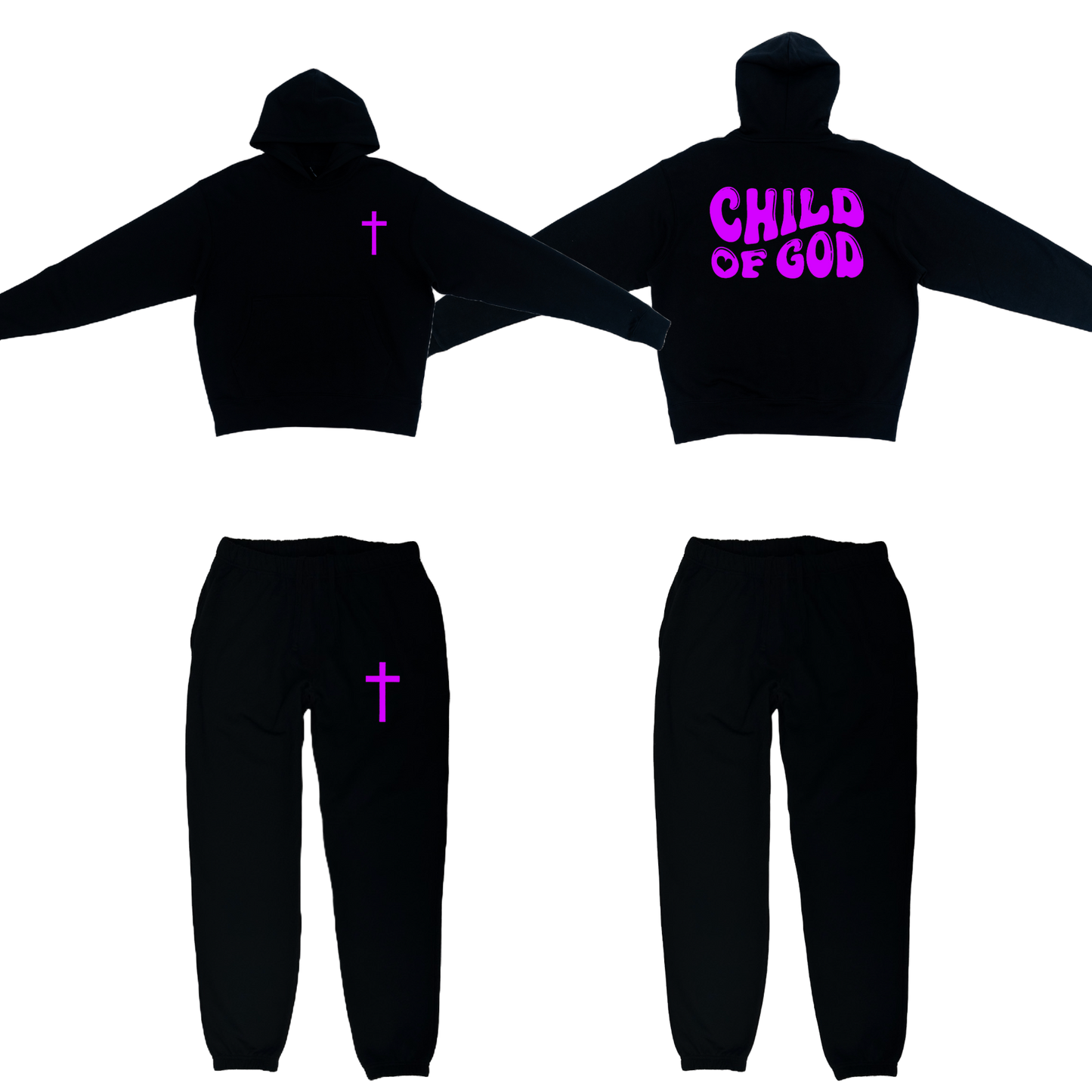 Child of God Black Sweatsuit