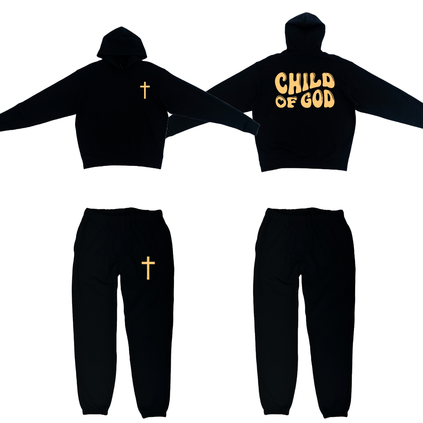 Child of God Black Sweatsuit