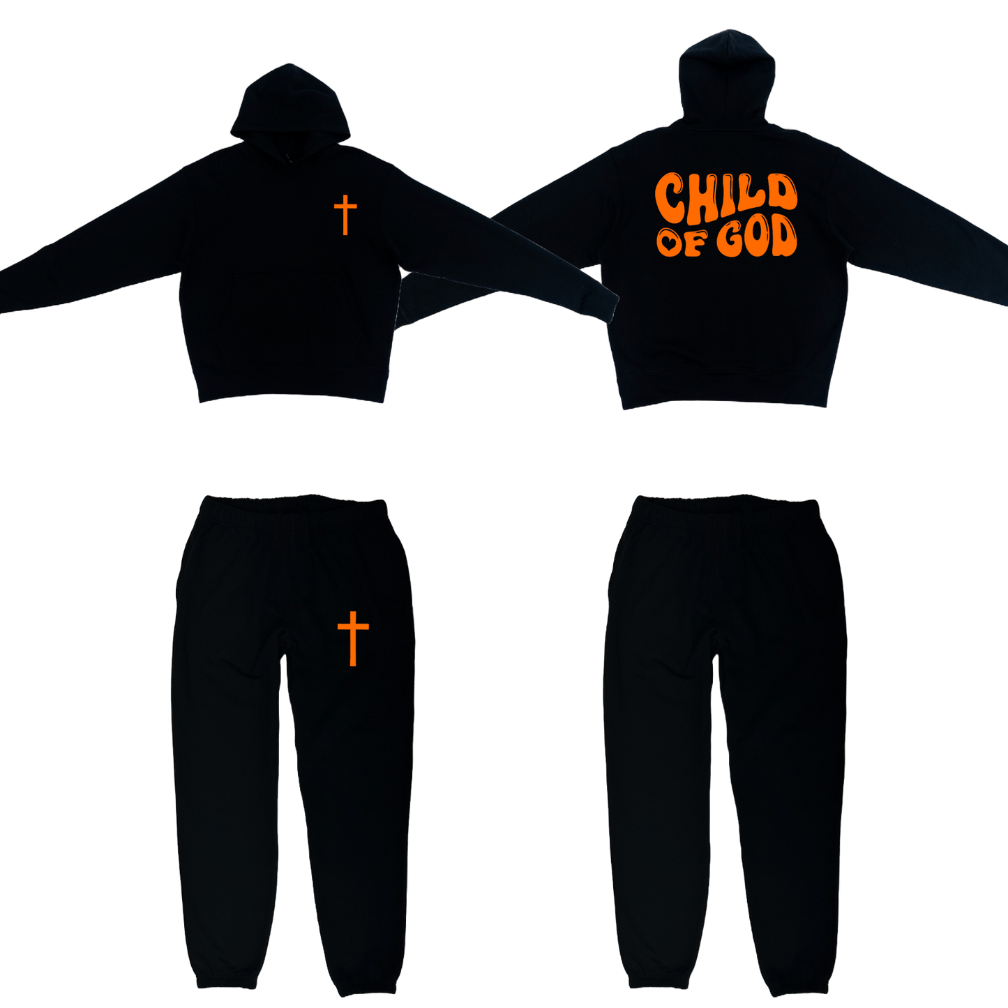 Child of God Black Sweatsuit