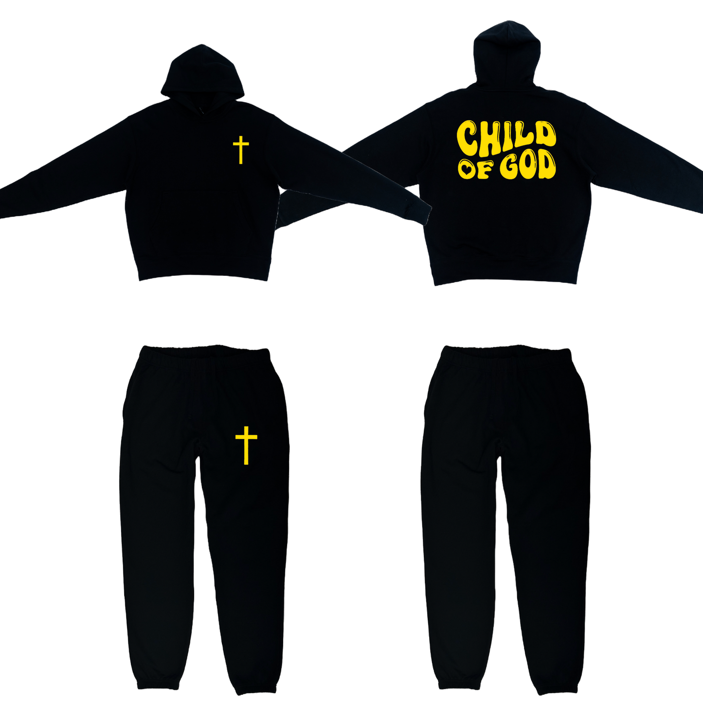 Child of God Black Sweatsuit