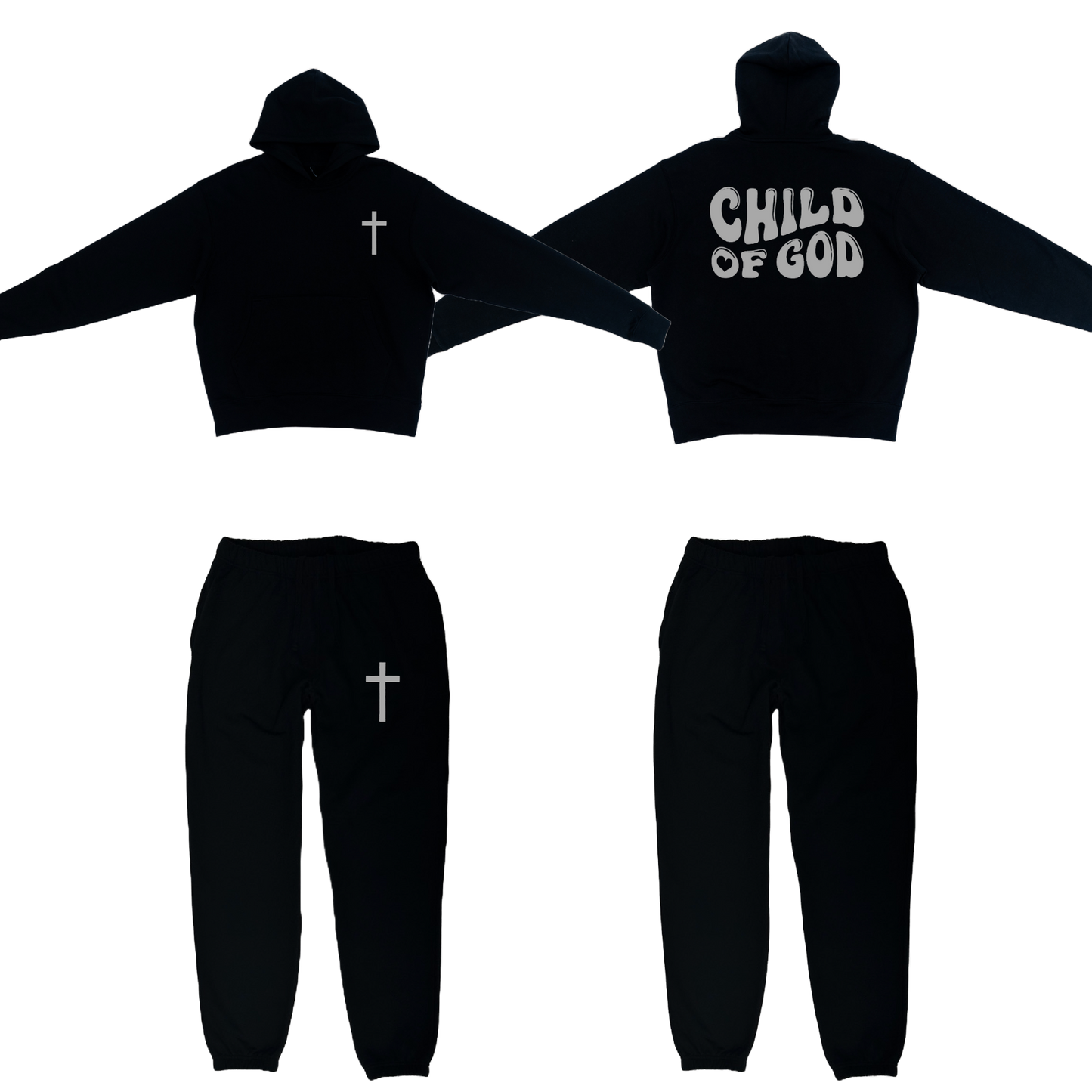 Child of God Black Sweatsuit