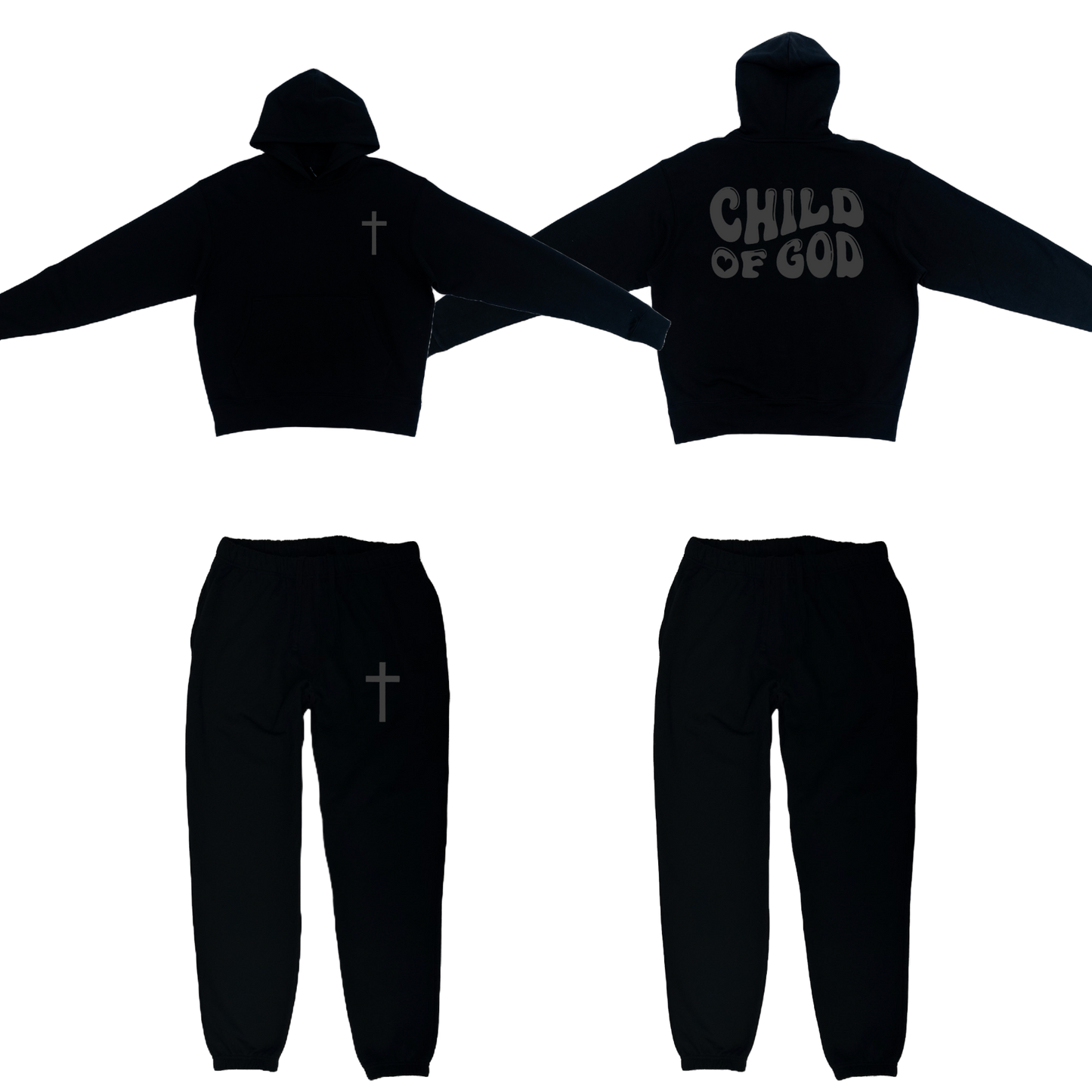 Child of God Black Sweatsuit