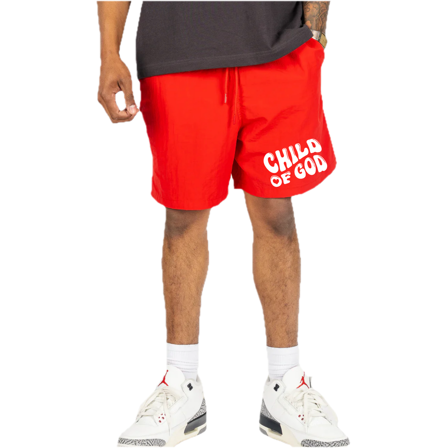 Short de bain en nylon (Enfant de Dieu)