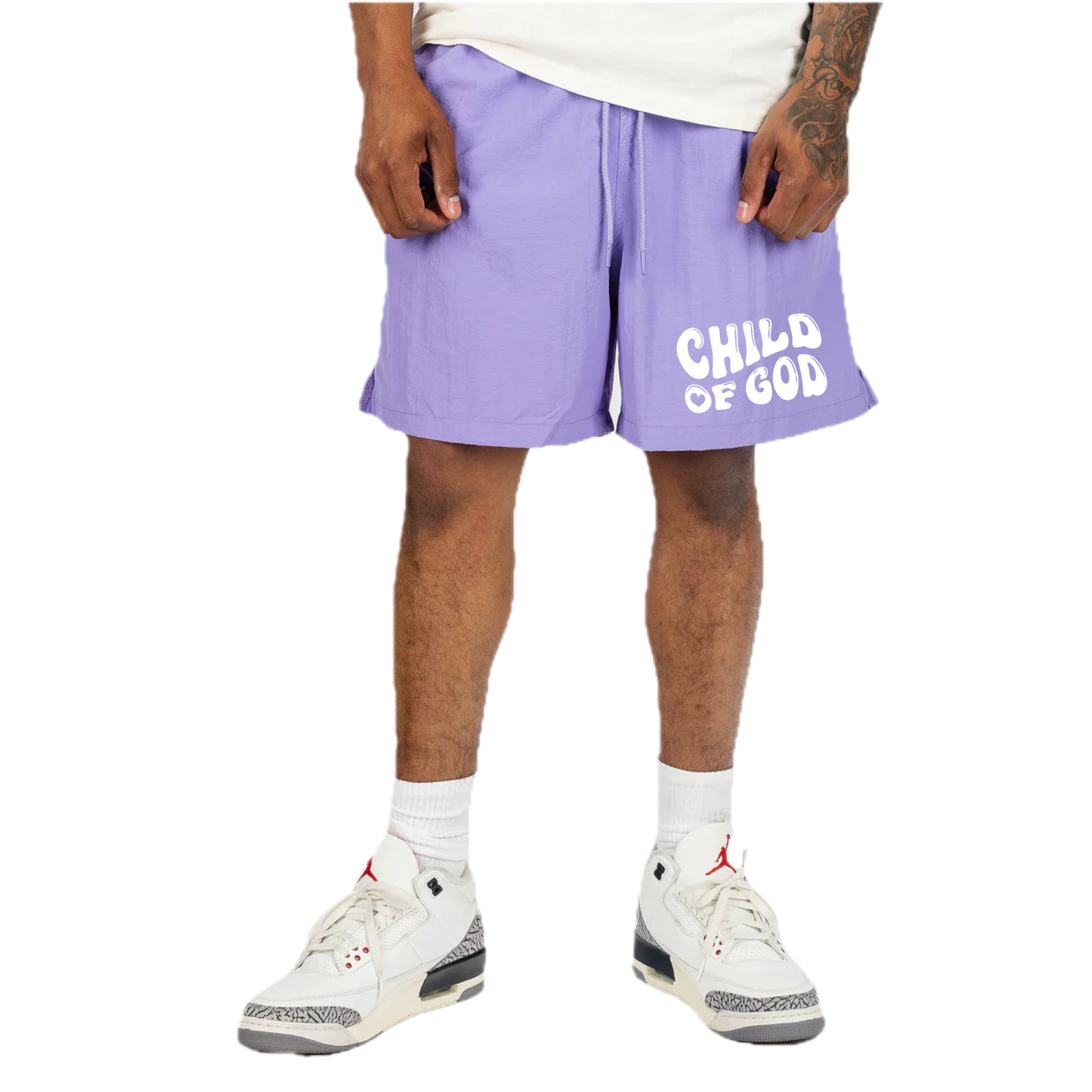 Short de bain en nylon (Enfant de Dieu)