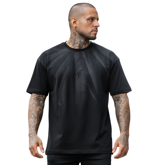 "TT" Hand-Scrunched Faded T-Shirt