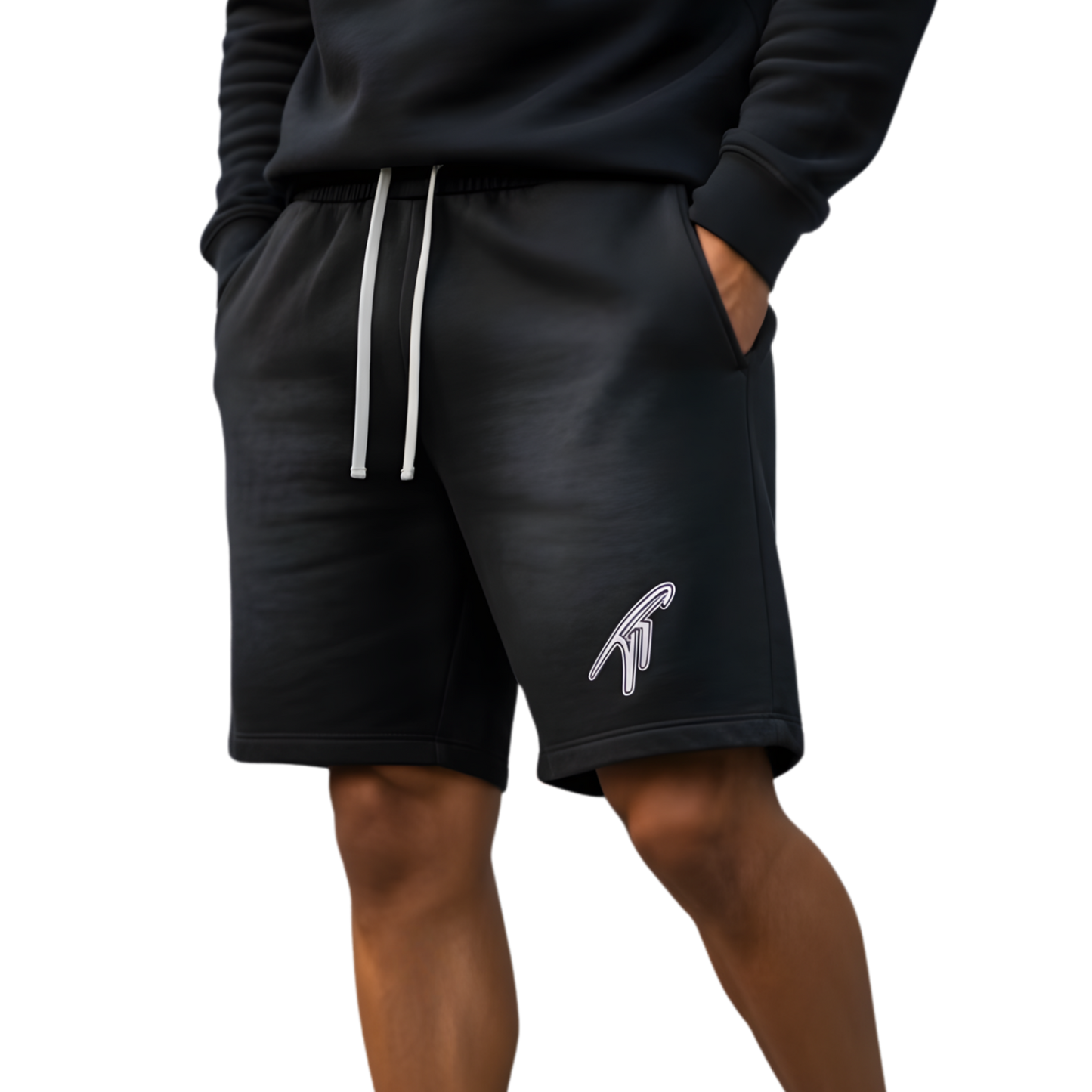 "TT" Sun Fade Cotton Shorts