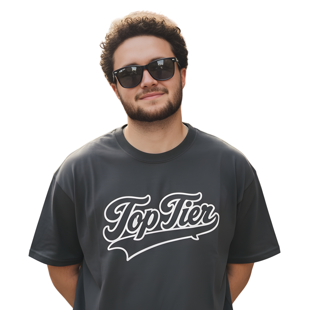 T-shirt épais « Varsity Script » aux couleurs de la terre