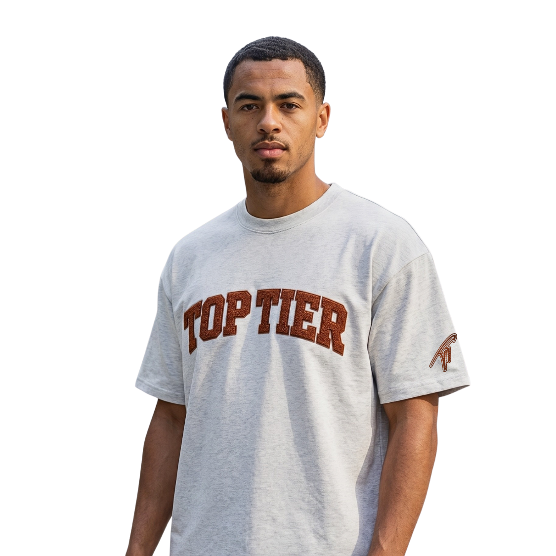 Football Leather Heavyweight Earth Tone T-Shirt