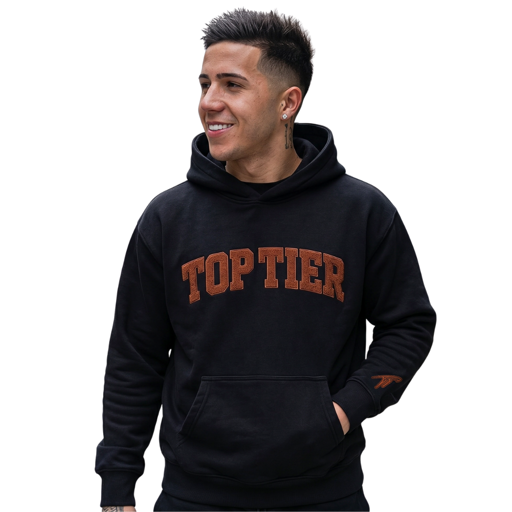 Football Leather Oversized Hoodie