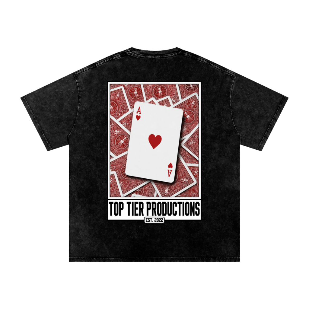 Top Tier Ace's Washed Oversized T-Shirt
