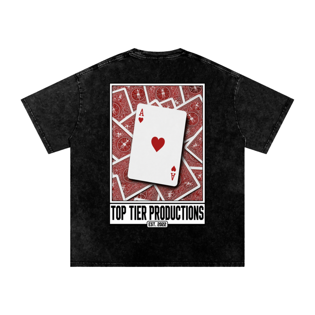 Top Tier Ace's Washed Oversized T-Shirt