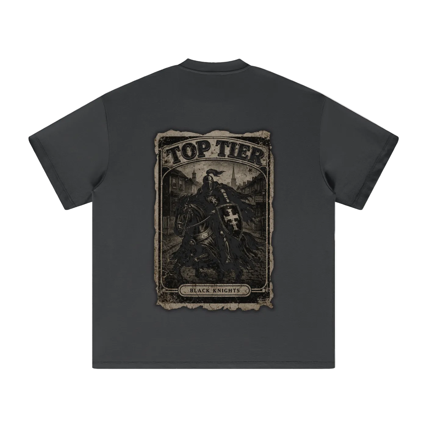 Black Knights Heavyweight Earth Tone T-Shirt