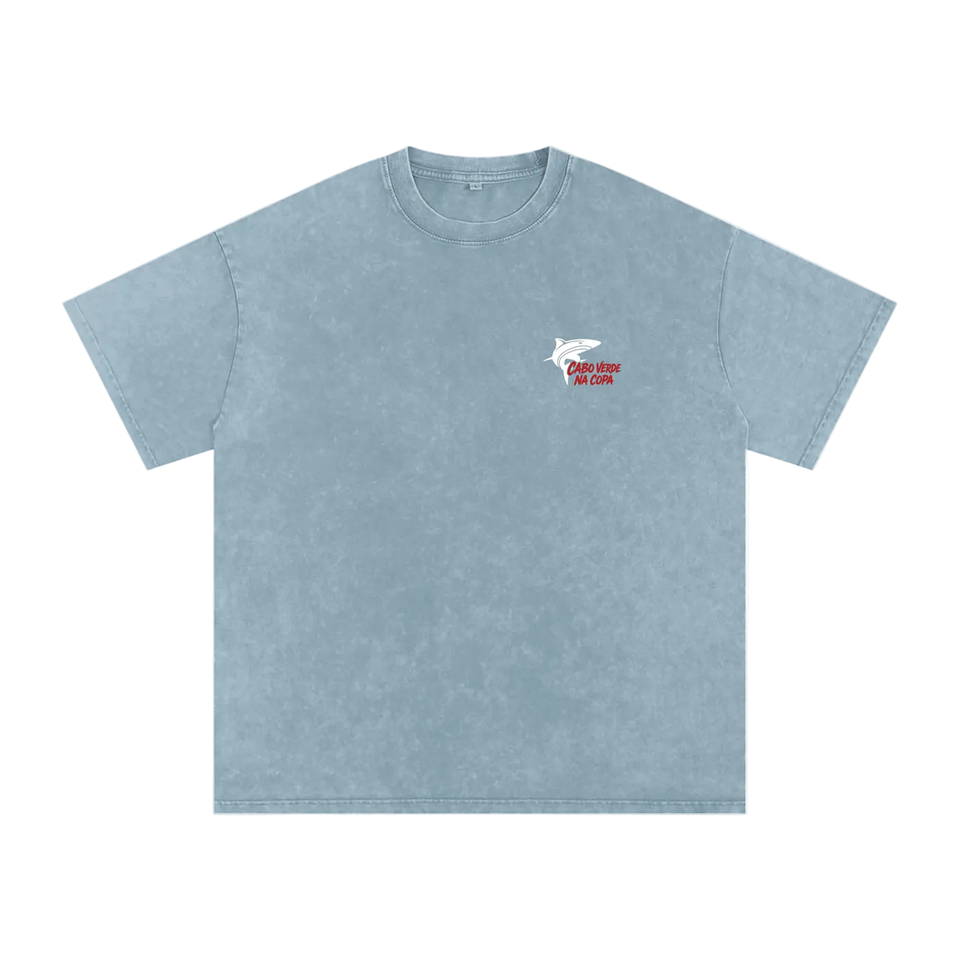 Cabo Verde Na Copa Red Washed Oversized T-Shirt