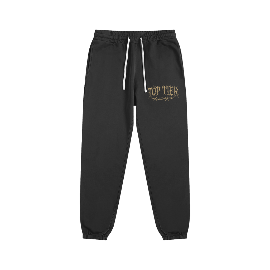 Pantalon de survêtement essentiel haut de gamme en fil de fer barbelé