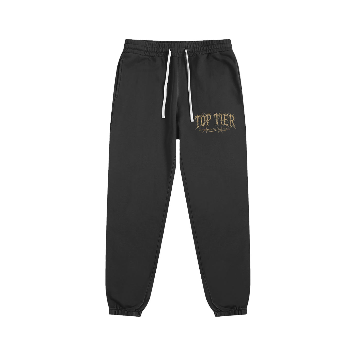 Pantalon de survêtement essentiel haut de gamme en fil de fer barbelé