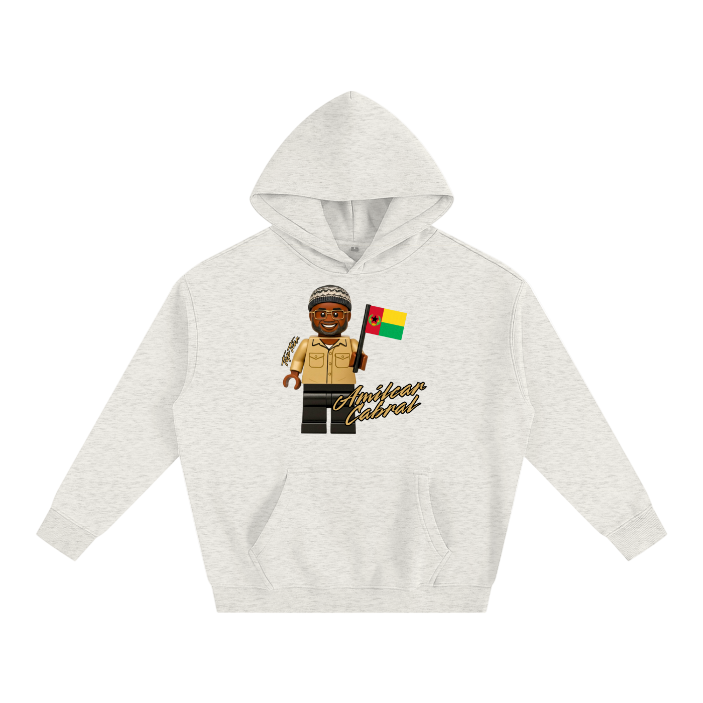 Sudadera con capucha pesada de Lego Amilcar Cabral (color)