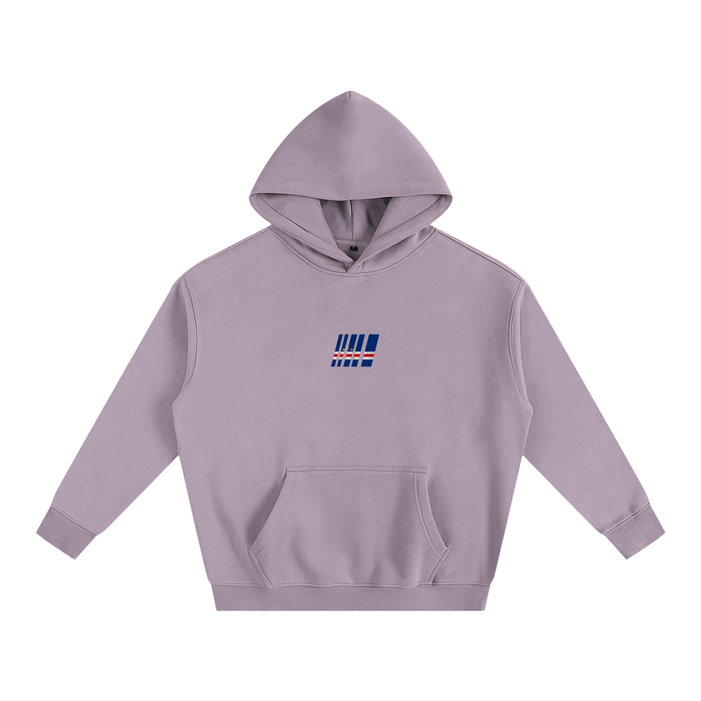 Cape Verdean Flag Oversize Solid-Color Hoodie