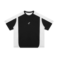 T-shirt ample color block « TT » (Blanc)