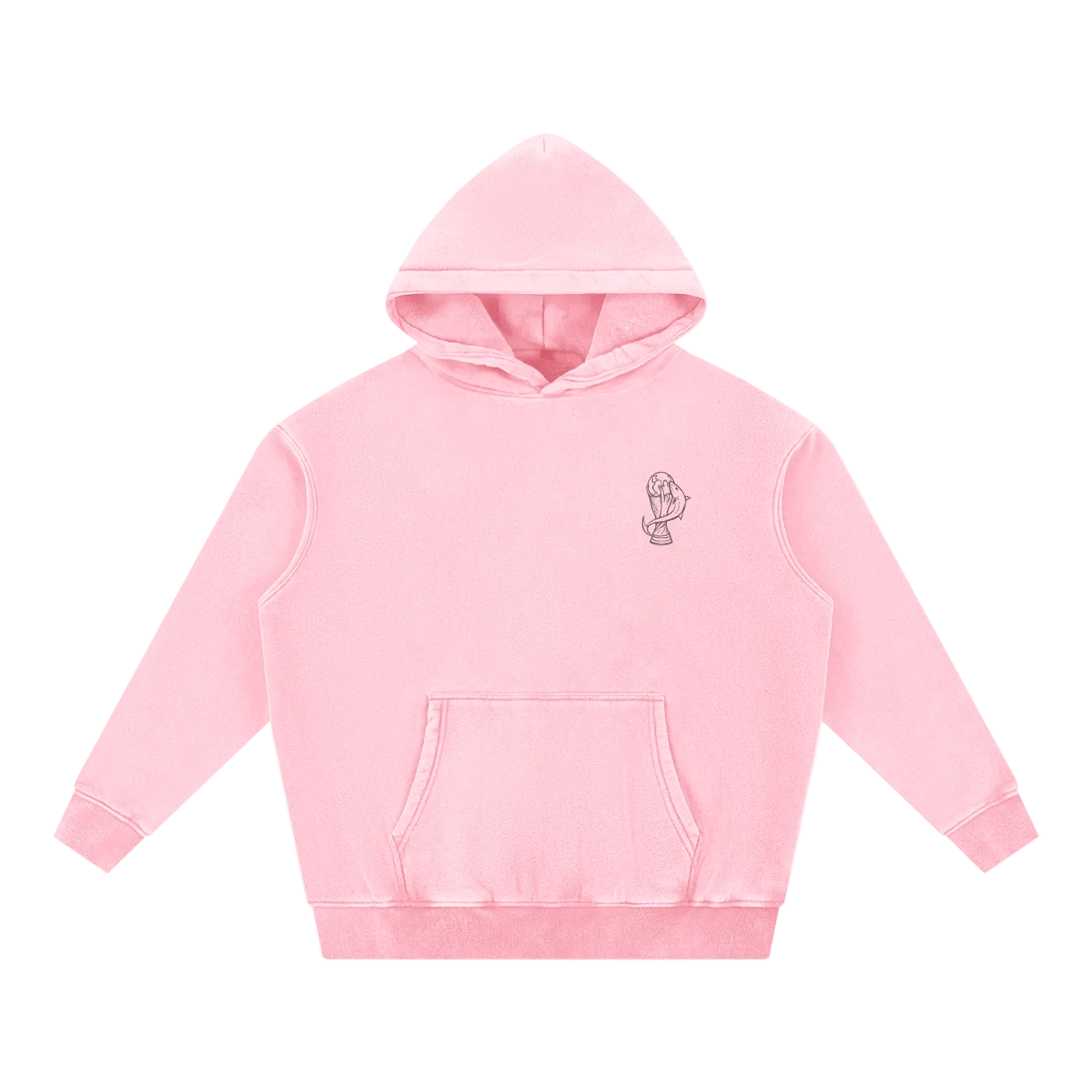 Cabo Verde World Cup 2026 Sketch Washed Oversized Hoodie