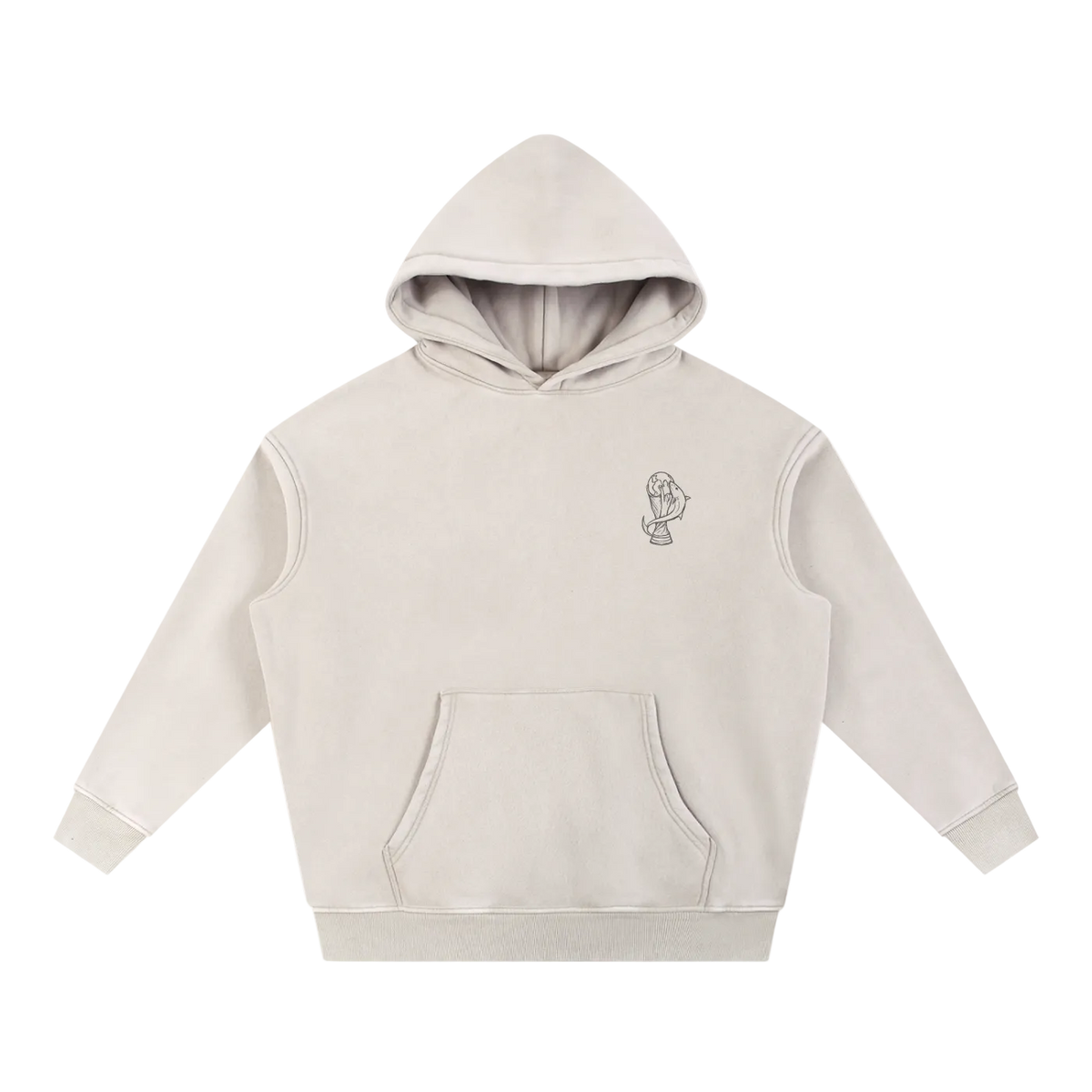 Cabo Verde World Cup 2026 Sketch Washed Oversized Hoodie