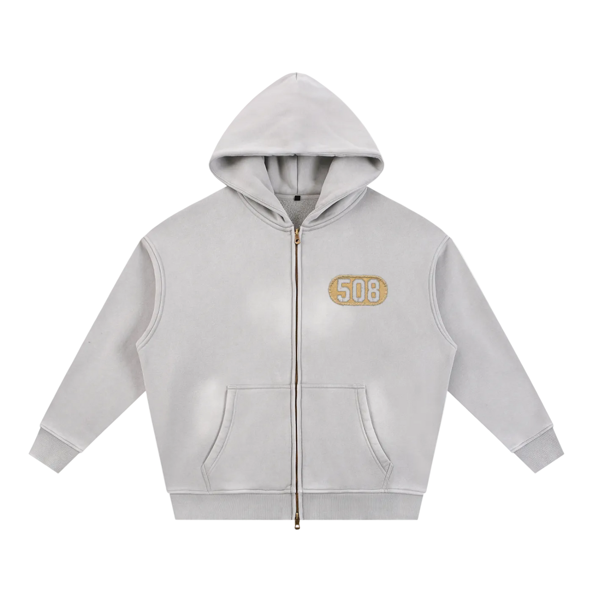 508 Sunfade Zipper Boxy Hoodie