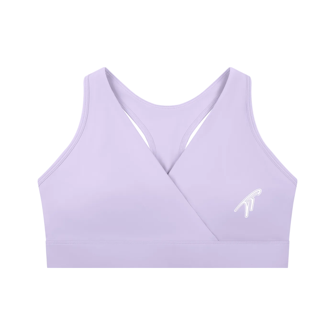 "TT" Women's Crossover V-Neck Sports Bra