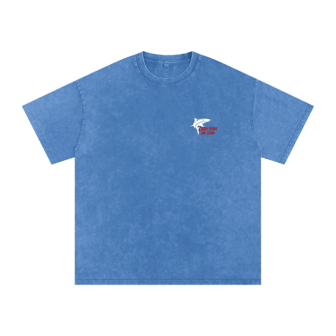 Cabo Verde Na Copa Red Washed Oversized T-Shirt