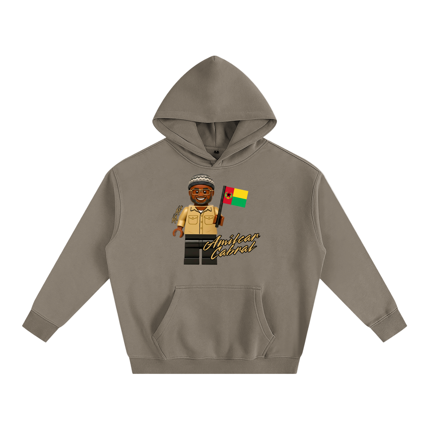 Sudadera con capucha pesada de Lego Amilcar Cabral (color)