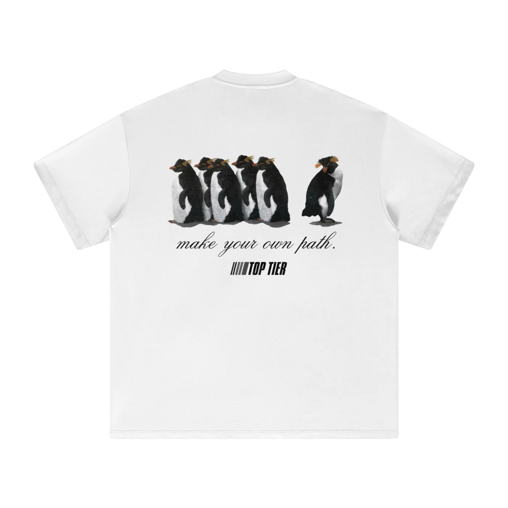"Make Your Own Path" Heavyweight Earth Tone T-Shirt (Black)