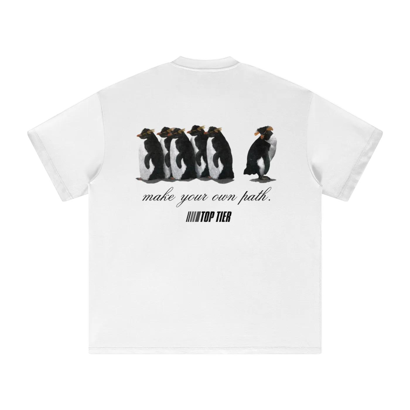 "Make Your Own Path" Heavyweight Earth Tone T-Shirt (Black)