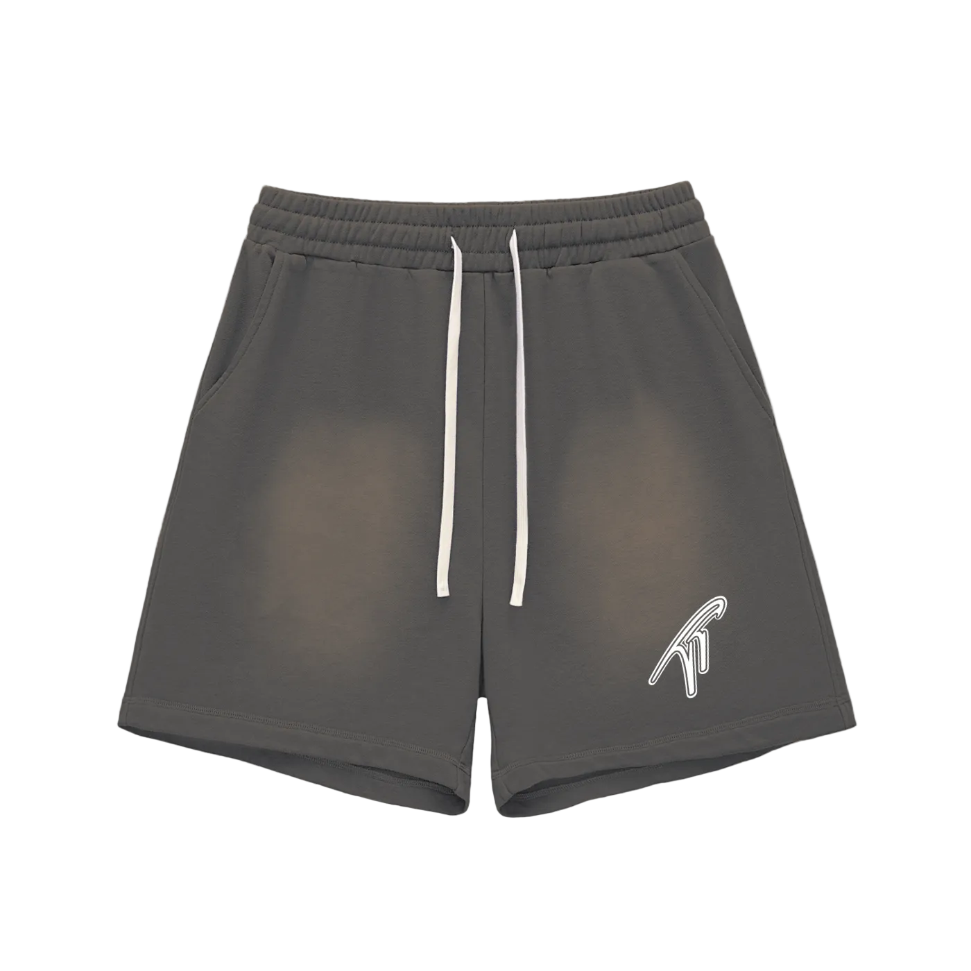 "TT" Sun Fade Cotton Shorts