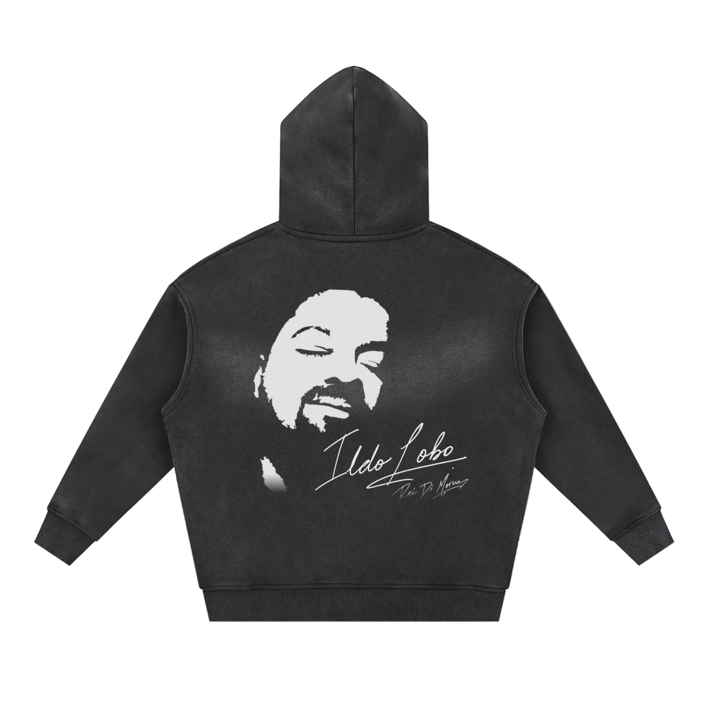 Ildo Lobo "Rei Di Morna" Sunfade Zipper Boxy Hoodie