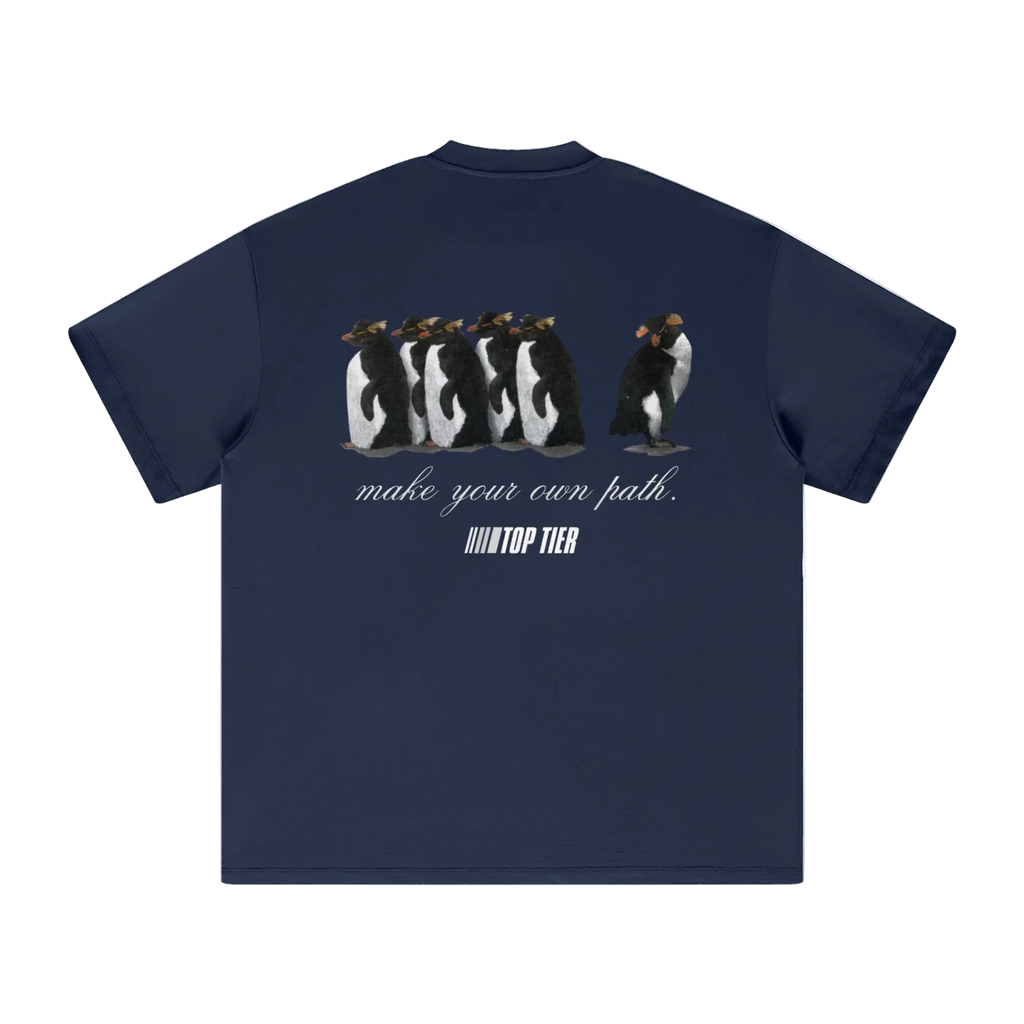 "Make Your Own Path" Heavyweight Earth Tone T-Shirt (White)
