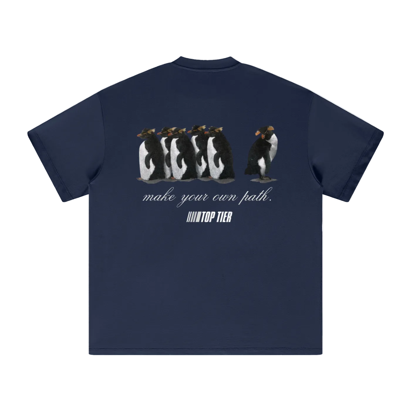 "Make Your Own Path" Heavyweight Earth Tone T-Shirt (White)
